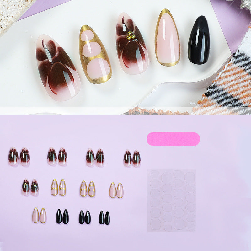 Art nail set with creative geometric accents Stornfield