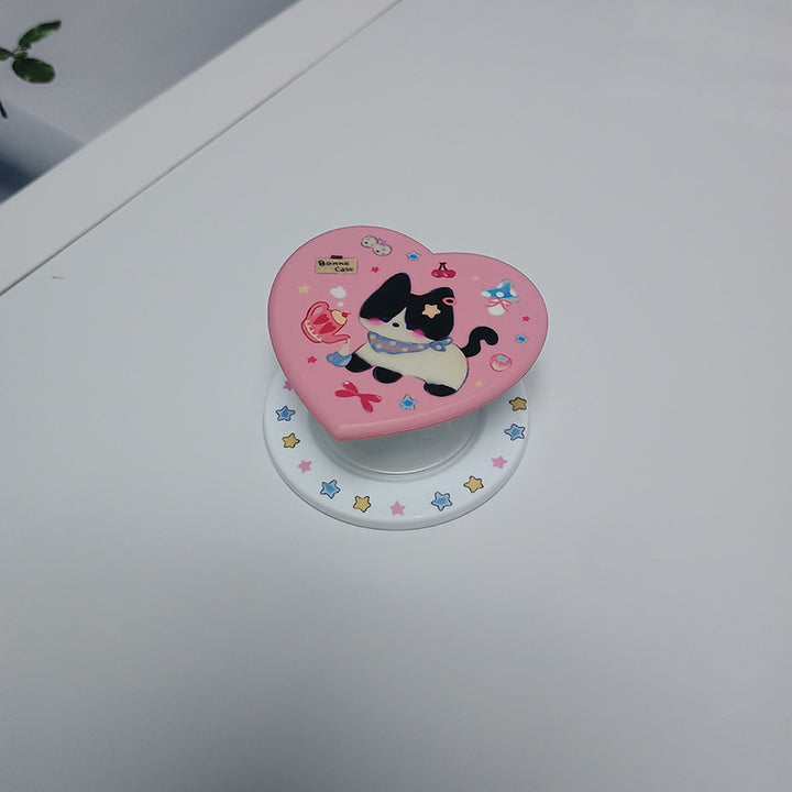 Heart-Shaped Character Phone Grip Stornfield