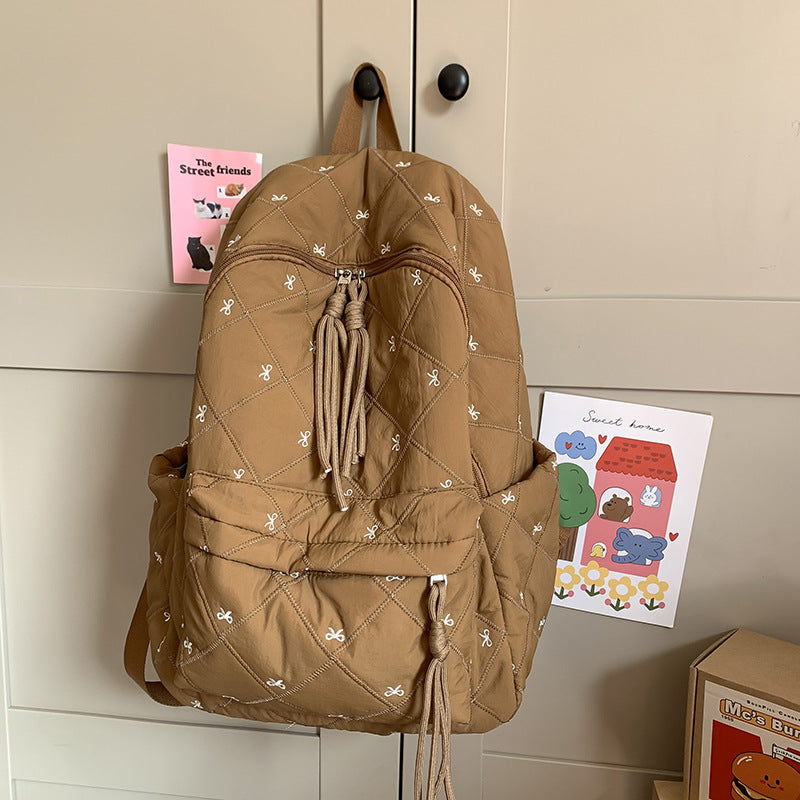 Quilted Playful Design Backpack Stornfield