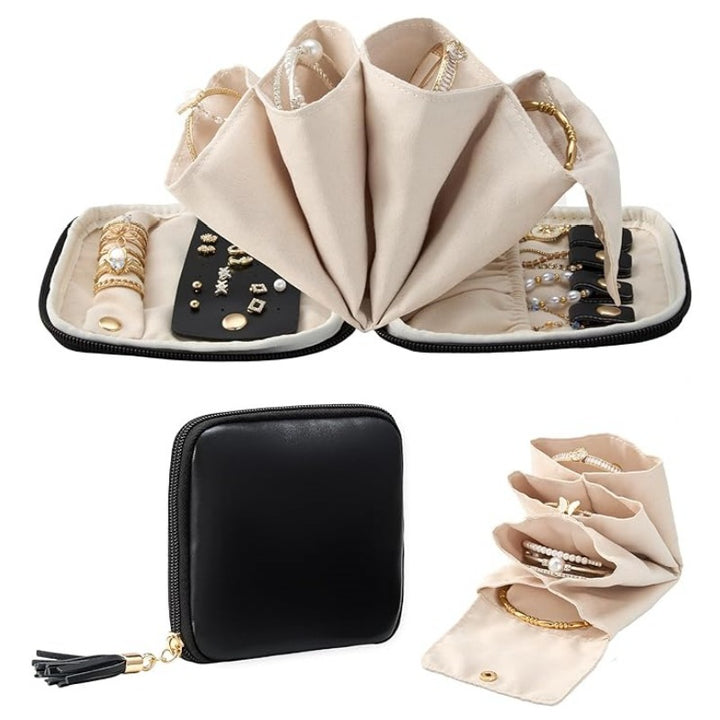 Jewelry Organizer Bag with Multifunctional Interior Layout Stornfield