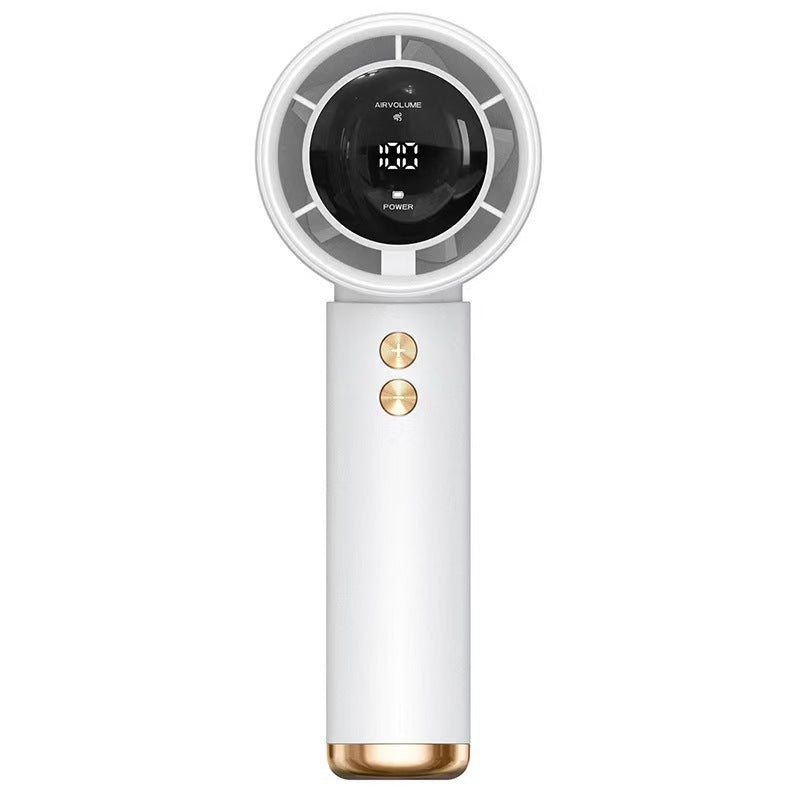 Unisex nan more compact bladeless hand fan with LED display, multi-stage control and battery operation Stornfield