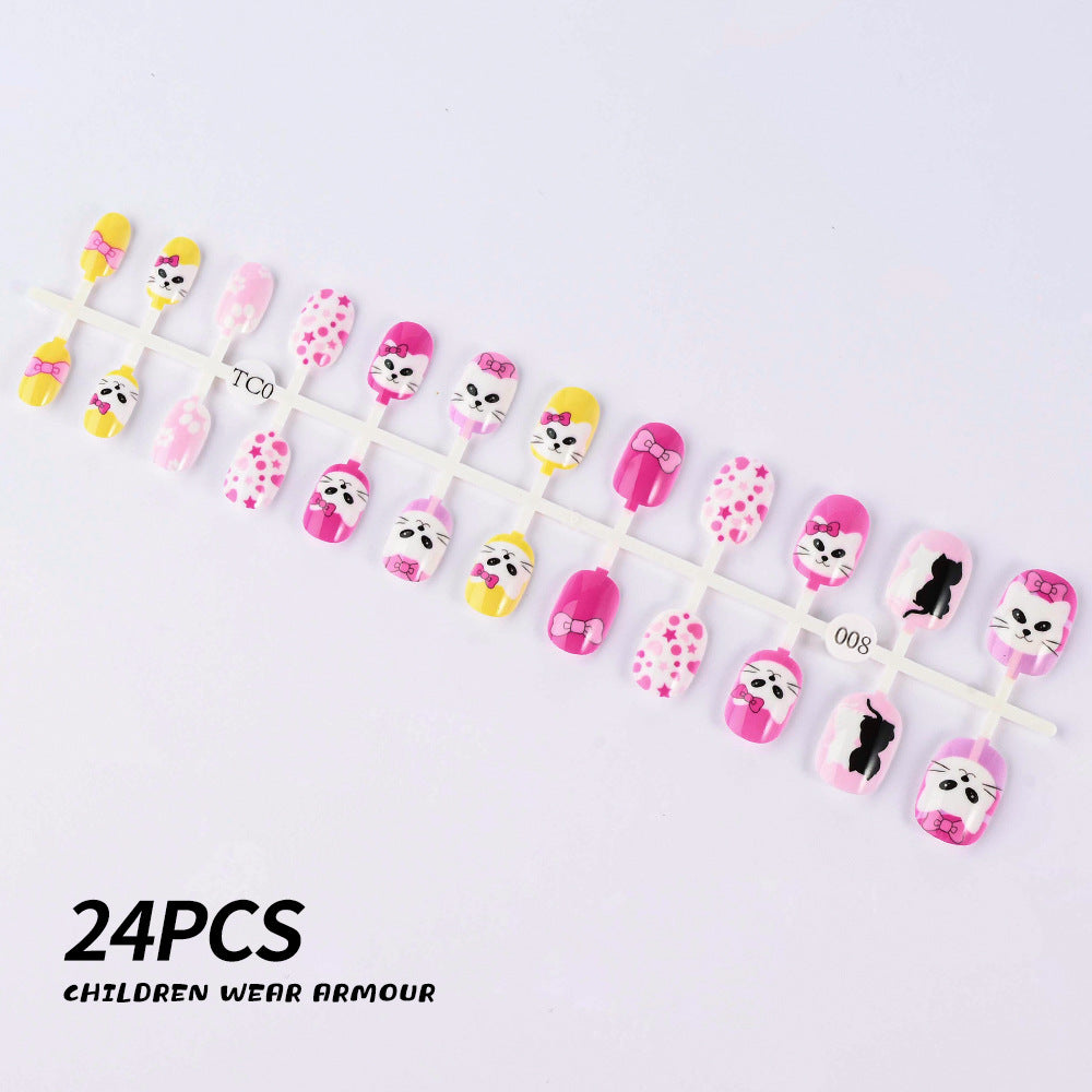 Children's Fun-Themed Press-On Nail Set Stornfield