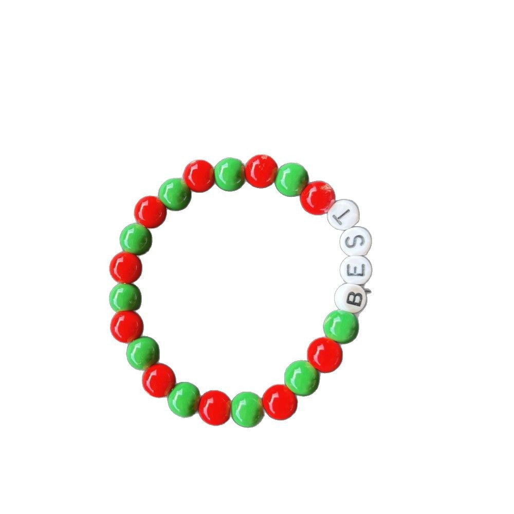 Friendship bracelet made of pastel beads Stornfield