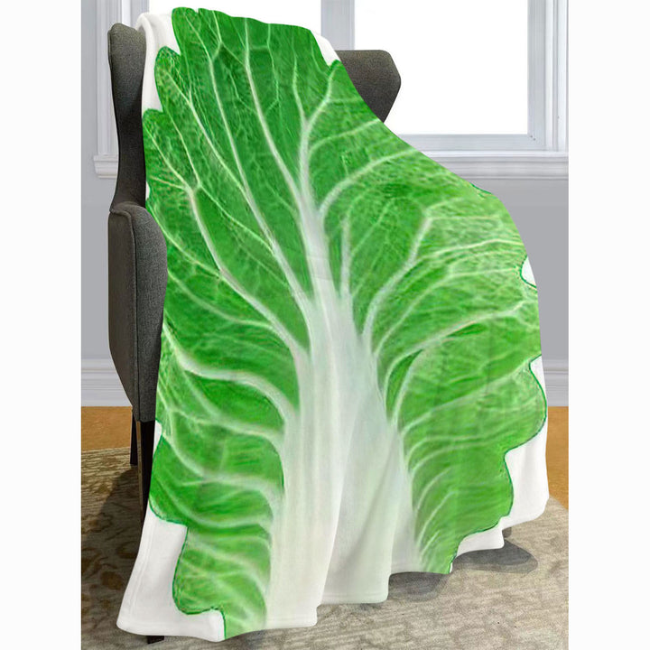 Leaf-Inspired Soft Plush Throw Blanket