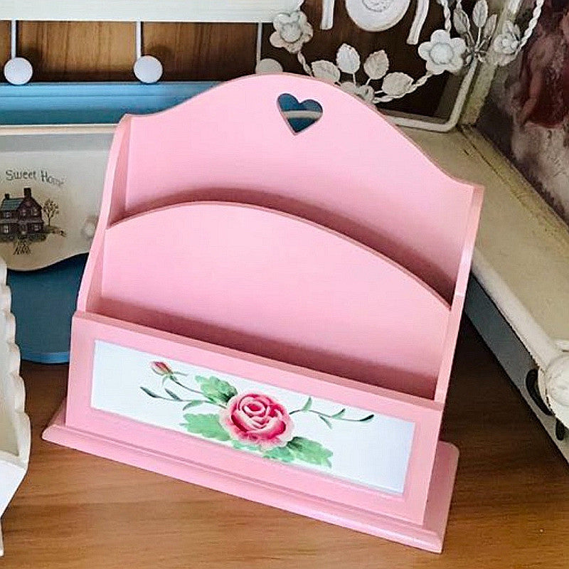 Decorative Wooden Flowers Organizer