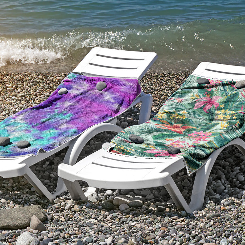 Beach towel made of skin-friendly microfiber with a creative pattern mix Stornfield