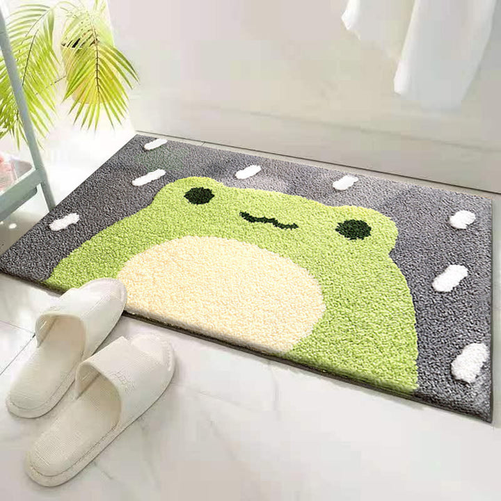Cartoon-Like Plush Bath Mat for Home