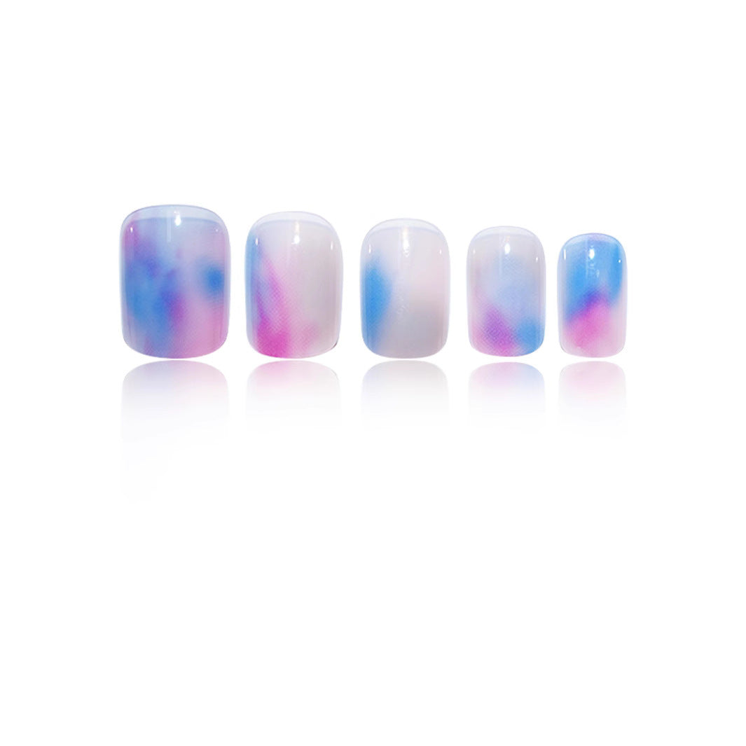 Artistic Watercolor Nail Extensions Stornfield