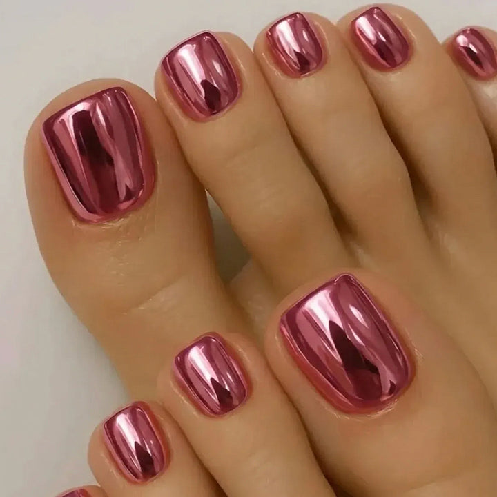 Glossy Gel Toe Nail Art Extensions Stornfield