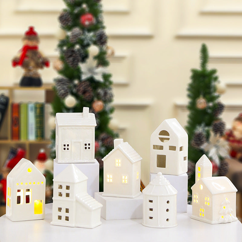 Decorative Ceramic House Lantern Stornfeild 1790310210