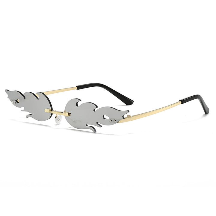 Ladies extravagant sunglasses in creative flame design Stornfield