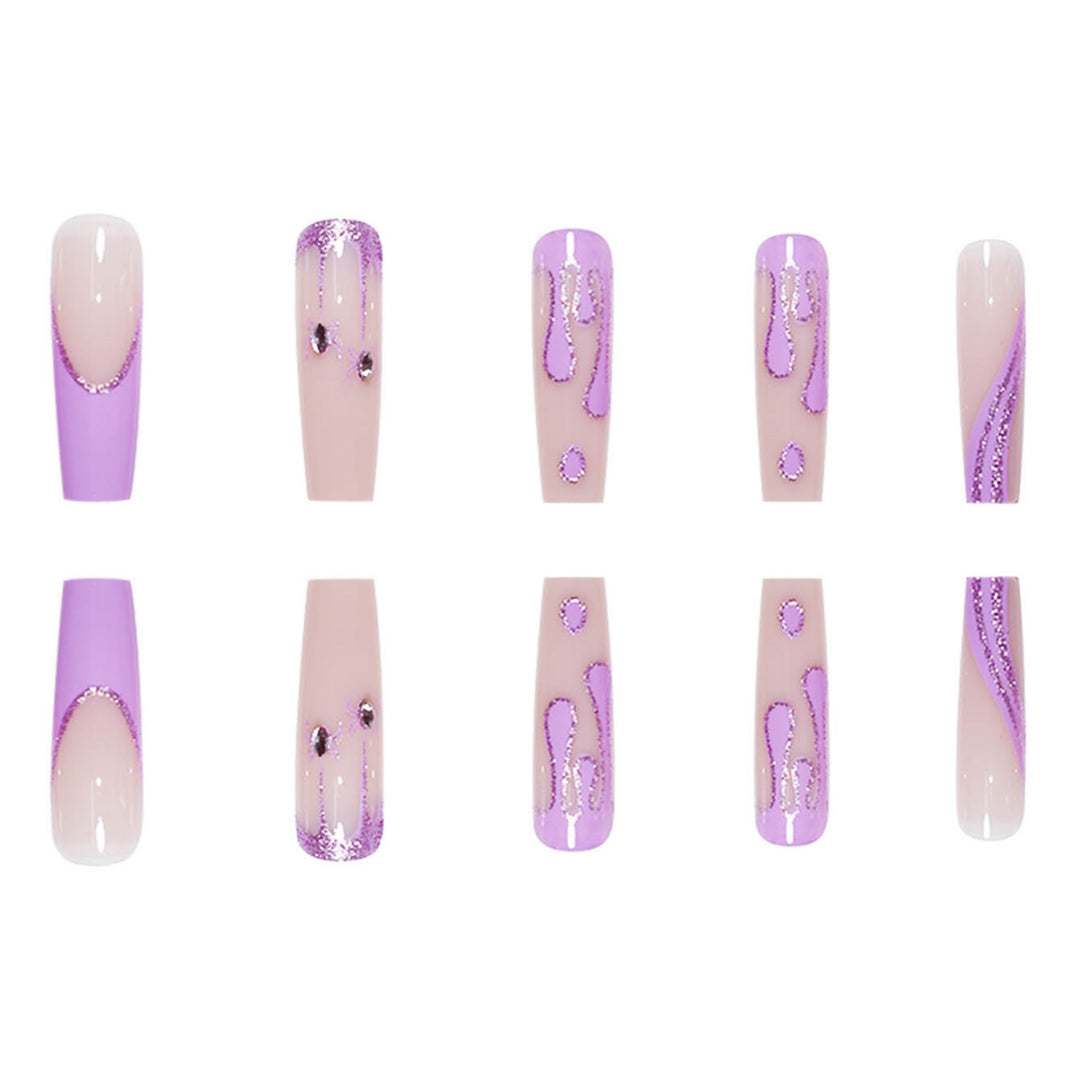 Artistic Long Press-On Nails Stornfield