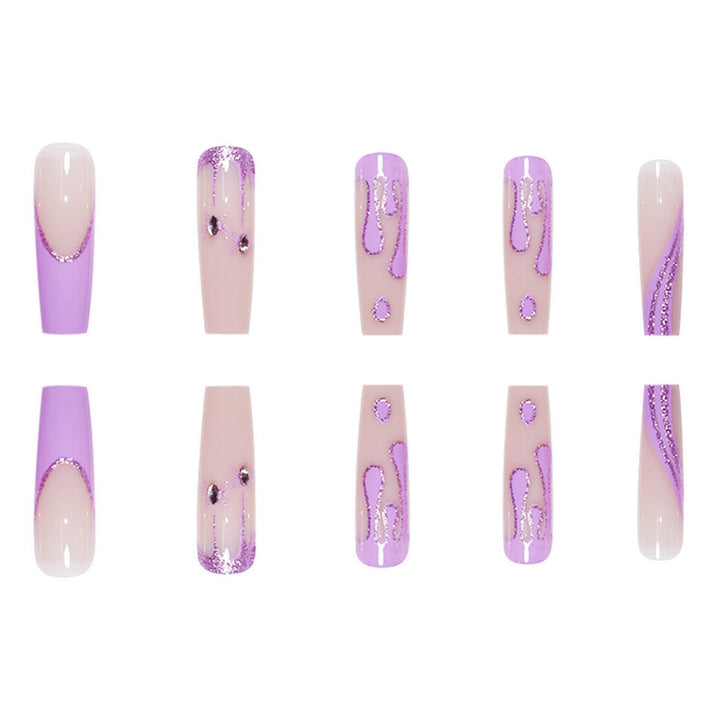 Artistic Long Press-On Nails Stornfield