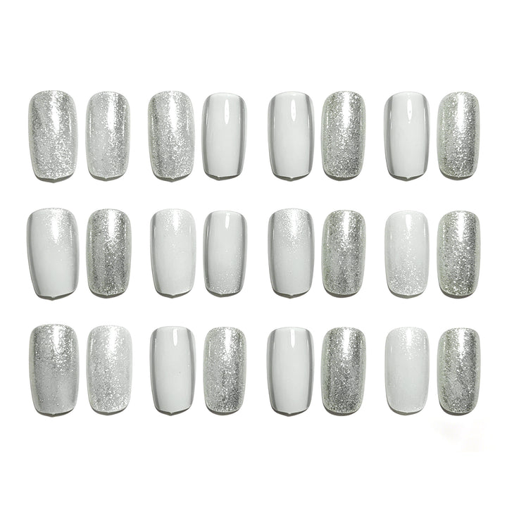 Elegant Glittery Acrylic Nail Extensions Stornfield