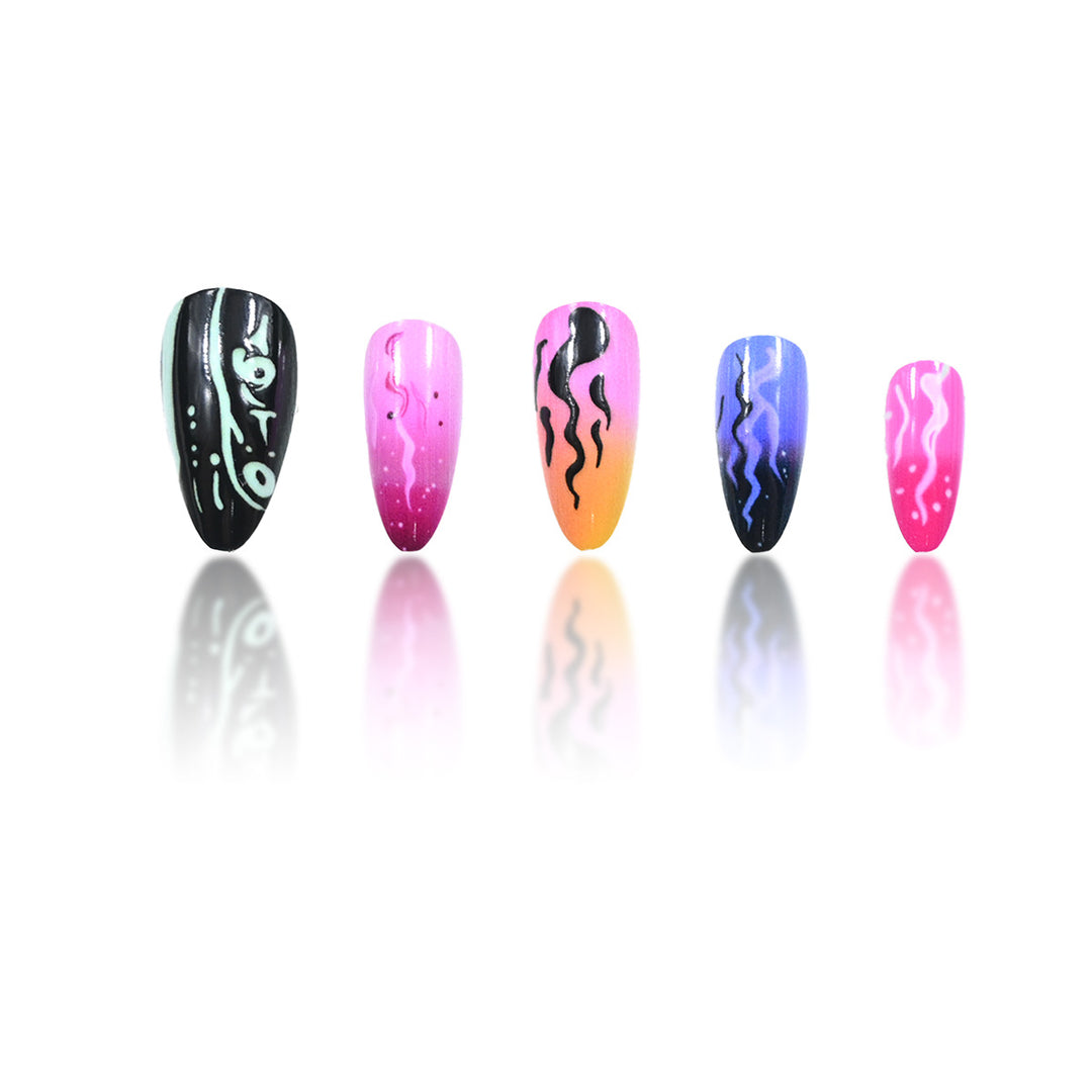 Artistic Pointed Nail Extensions