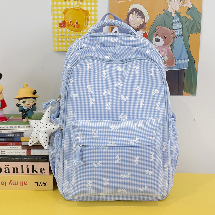 Cute Bow-Embellished Casual Backpack Stornfield