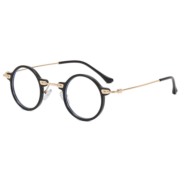 Ladies round glasses with delicate metal frame Stornfield