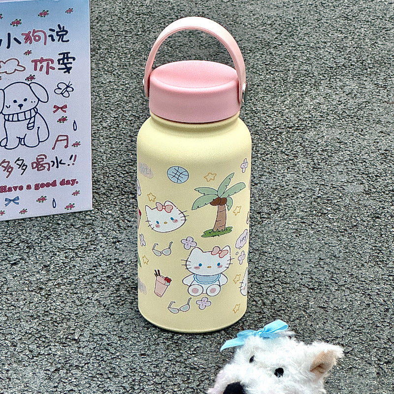 Women’s insulated drinking bottle with funny cat design Stornfield