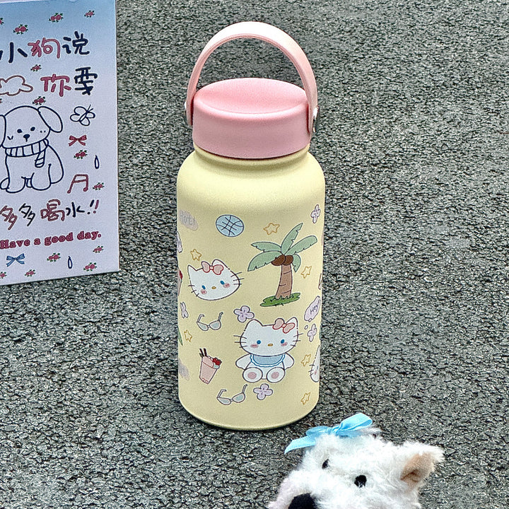 Women’s insulated drinking bottle with funny cat design Stornfield