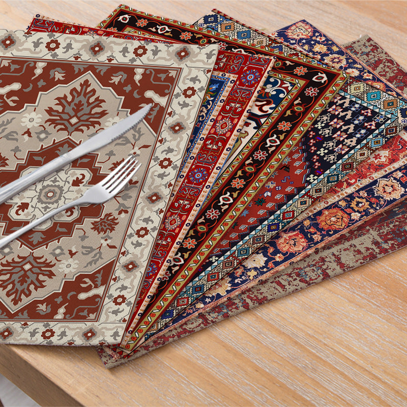 Handwoven-Inspired Oriental Medallion Area Rug
