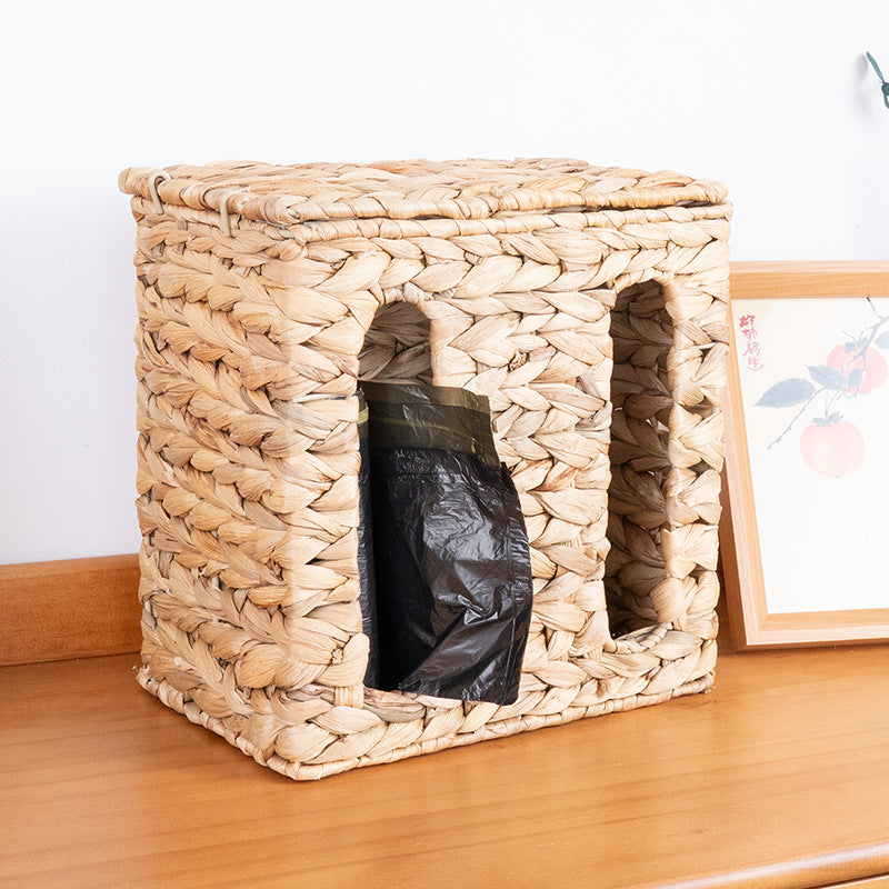 Wall-Mounted Wicker Storage Basket Stornfield
