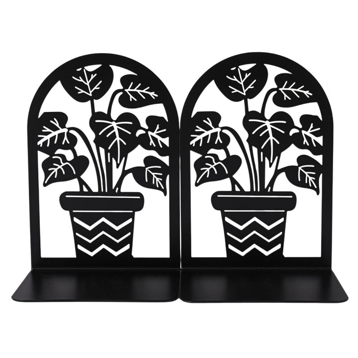 Elegant Floral Metal Bookends