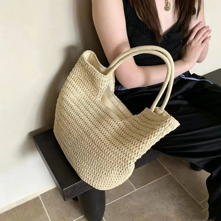 Shopping net with handwoven design Stornfield