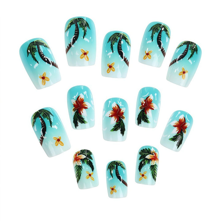 Nail Art Design with tropical motifs Stornfield