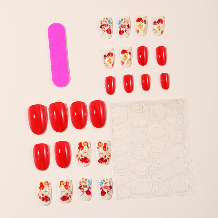 Expressive Food-Themed Nail Art Extensions Stornfield