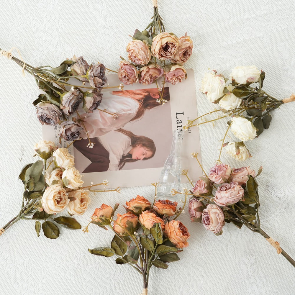Faux Floral Rose Bouquet