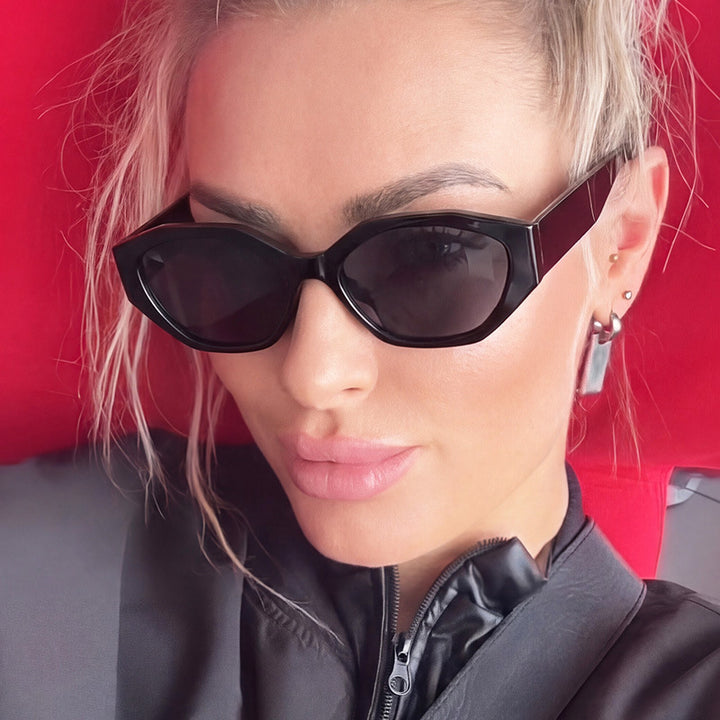Women's stylish sunglasses in modern geometric design with protective UV filter Stornfield