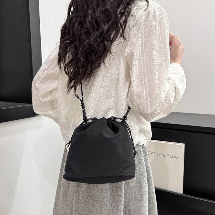 Modern Drawstring Mini Bucket Bag