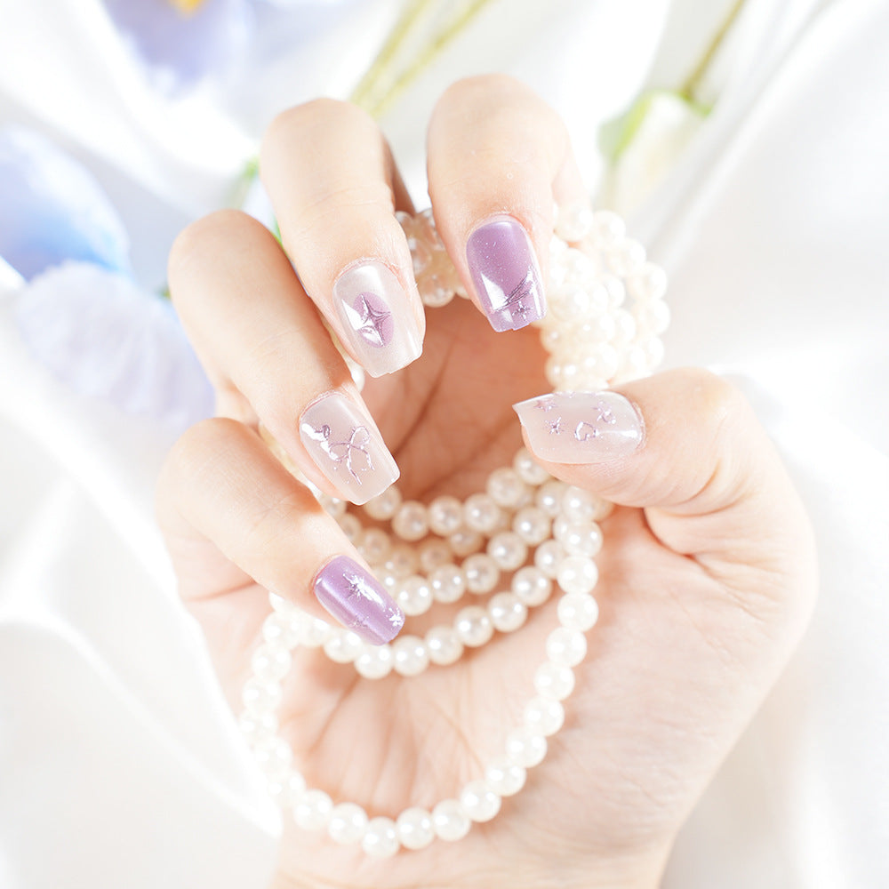 Elegant Premium Press-On Nail Art Set Stornfield