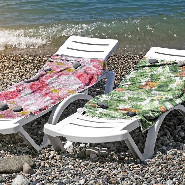Beach towel made of skin-friendly microfiber with a creative pattern mix Stornfield
