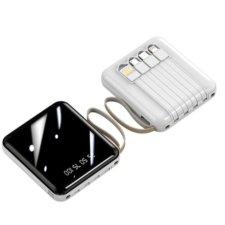 Portable power bank with integrated cables and digital display Stornfield