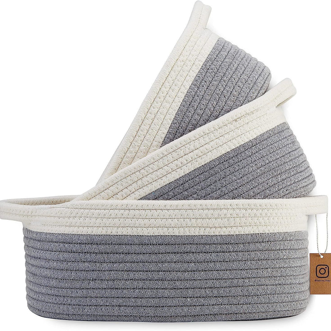 Ladies durable and stylish storage basket in layered look Stornfield