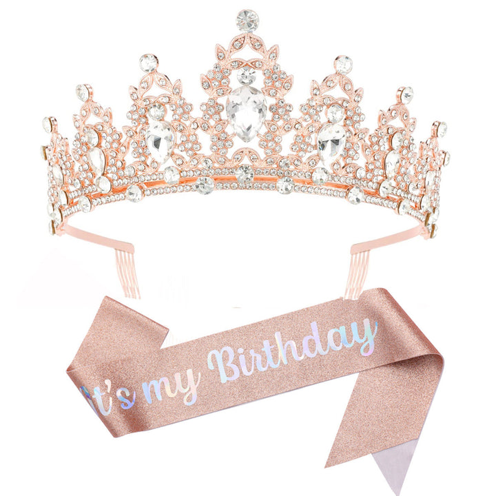 Women's black embellished tiara with elegant design Stornfield