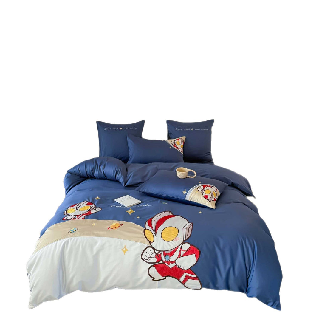 Kids Space-Themed Duvet Cover Bedding Set