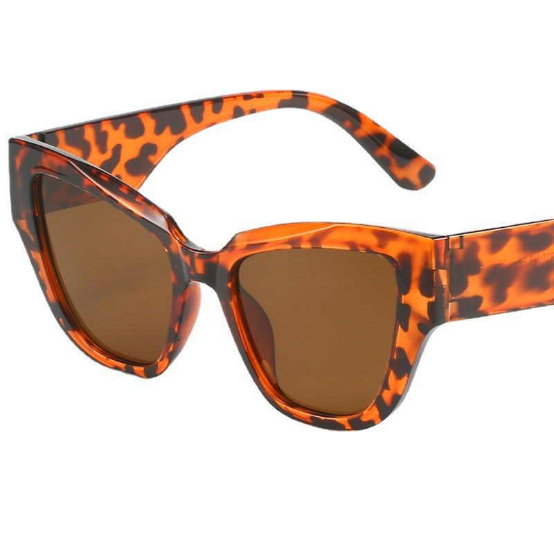 Women's Cat Eye Sunglasses with extravagant Leopard Print Stornfield