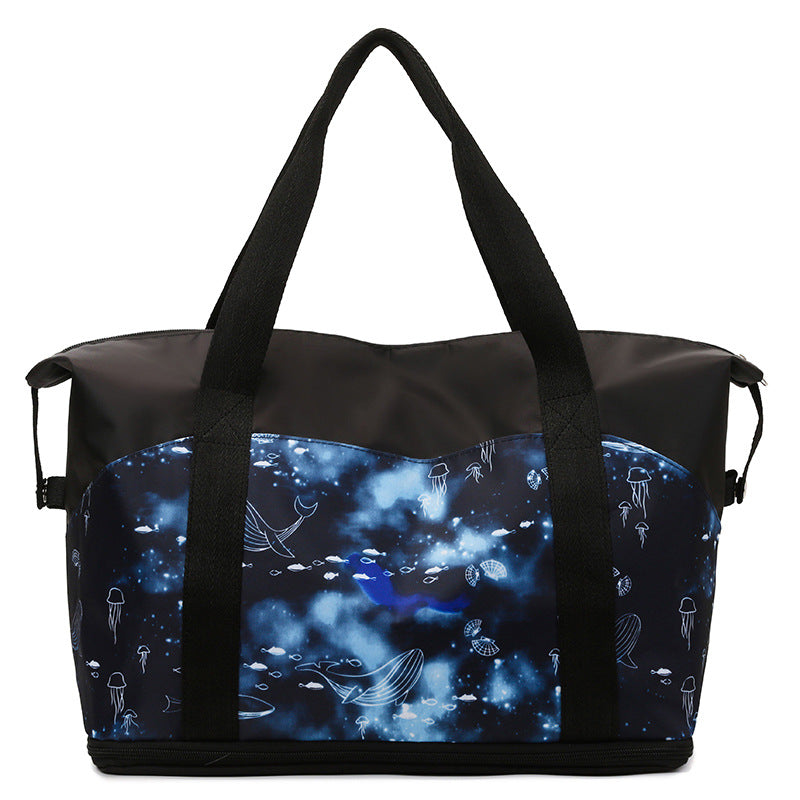 Playful Cat-Themed Travel Duffle Bag