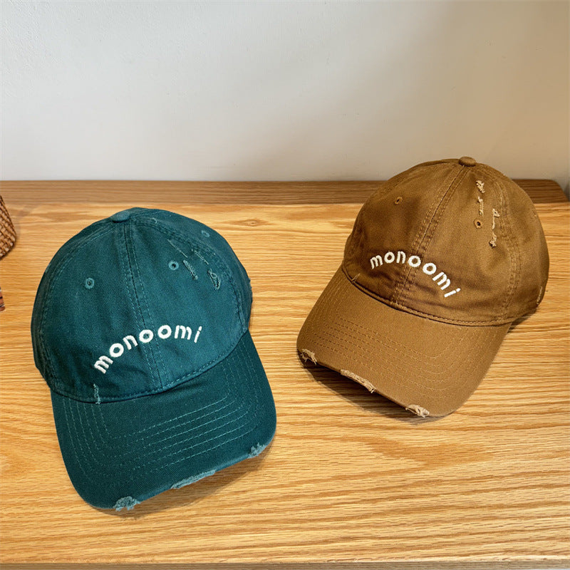 Women's Distressed Cotton Baseball Cap Stornfield
