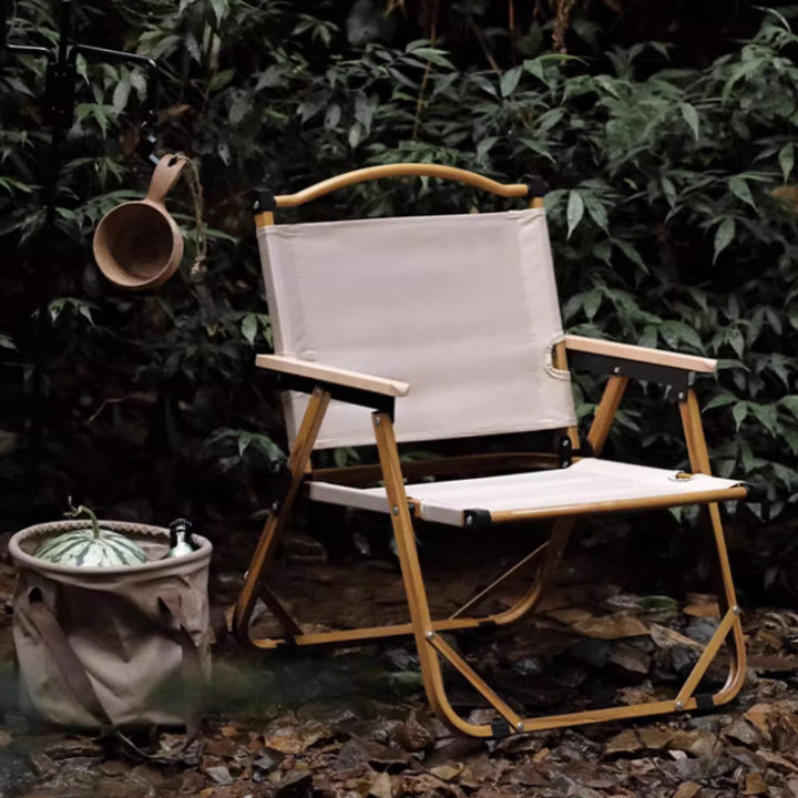 Folding chair with ergonomic backrest and stable frame Stornfield