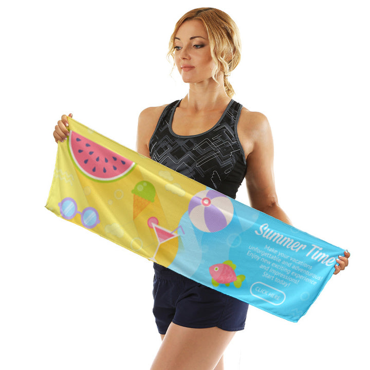 Sporty microfiber cloth with vibrant summer design Stornfield