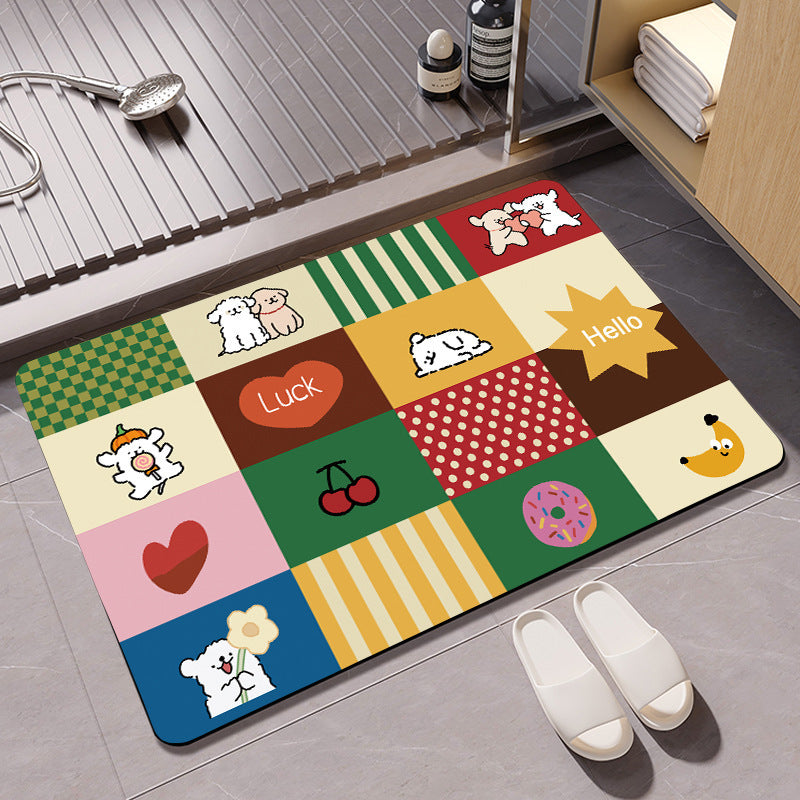 Cute Cartoon Character Welcome Mat