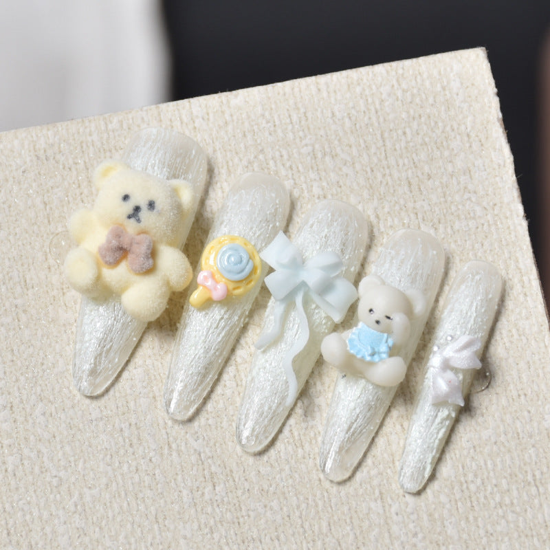 Creative 3D Cartoon-Themed Press-On Nail Art Stornfield