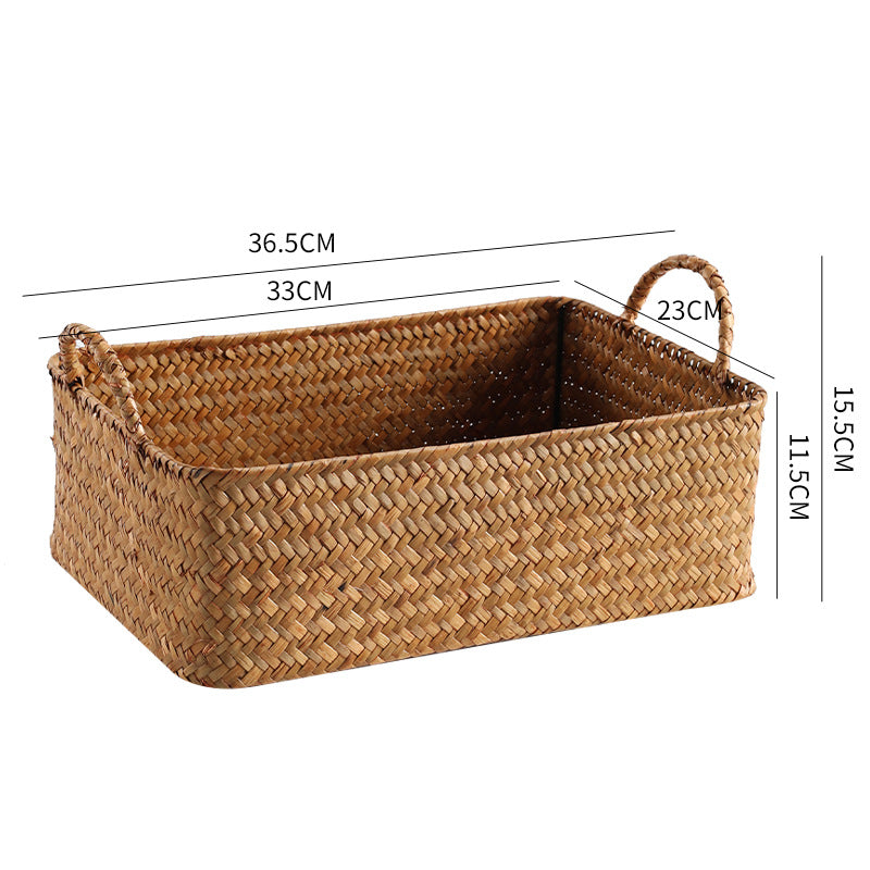 Handwoven Natural Storage Basket Stornfield
