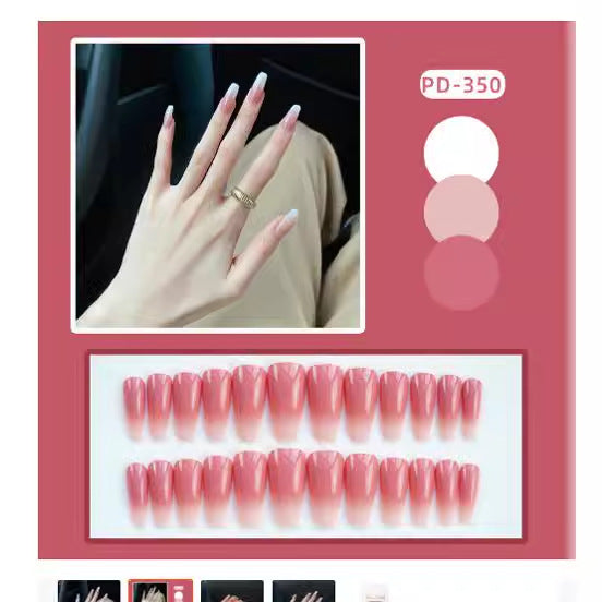 Elegant Gradient Press-On Nail Tips Stornfield