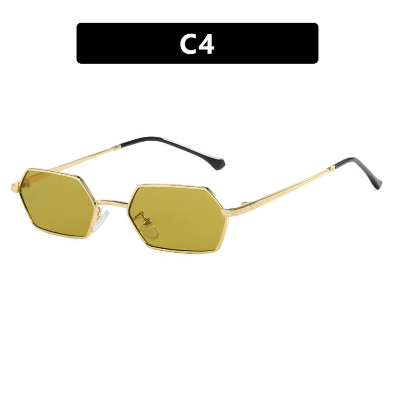 Women's hexagonal sunglasses with elegant metal frame and UV protection Stornfield