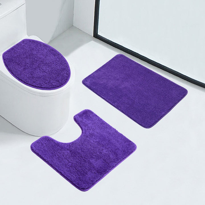Soft Plush Bathroom Mat Set