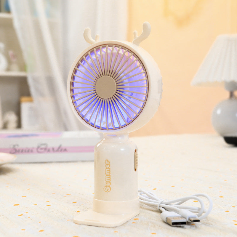 Women's Portable Hand Fan with Cute Ears Stornfield